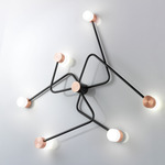 Constellation Wall / Ceiling Light - Satin Graphite / Satin Copper
