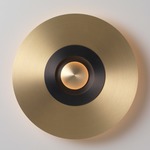 Earth Sober Wall / Ceiling Light - Satin Graphite / Satin Brass