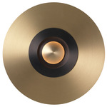 Earth Sober Wall / Ceiling Light - Satin Graphite / Satin Brass