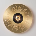 Earth Sun Wall / Ceiling Light - Satin Graphite / Satin Brass