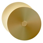 Eclipse Wall Light - Satin Brass Bottom / Satin Brass Top