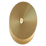 Eclipse Wall Light - Satin Brass Bottom / Polished Brass Top