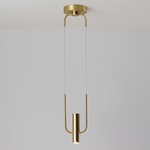 Storm Pendant - Satin Brass