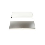 Cirrus Ceiling 4 Inch Square Split Canopy - Satin Nickel