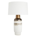 Quinn Table Lamp - Bronze / Off White