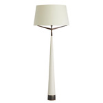 Elden Floor Lamp - Off White / Off White Linen
