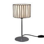 Curvas Table Lamp - Stainless Steel / White