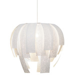 Luisa Pendant - Stainless Steel / White