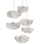 Nevo Multi Light Pendant - Stainless Steel / White