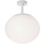 Elipse Outdoor Ceiling Light - White