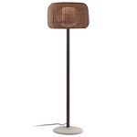 Fora Outdoor Floor Lamp - Graphite Brown / Brown