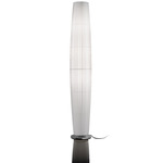 Maxi Floor Lamp - Satin Nickel / White Translucent Ribbon