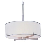 Nexus 12053 Pendant - Satin Nickel / White