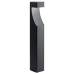 12V LED Bollard Path Light - Textured Black / Frosted