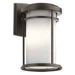 Toman LED Outdoor Wall Light - Olde Bronze / Satin Etched