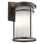 Toman LED Outdoor Wall Light - Overstock - Olde Bronze / Satin Etched