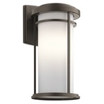 Toman LED Outdoor Wall Light - Olde Bronze / Satin Etched