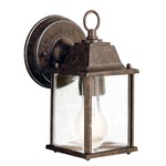 Barrie Outdoor Wall Light - Tannery Bronze / Clear