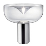 Aella Mini Table Lamp - Glossy Chrome / Transparent