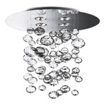 Ether Chandelier - Polished Steel / Transparent