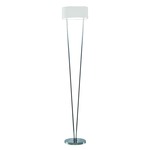 Vittoria Floor Lamp - Chrome / Satin White