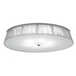 Lilith Ceiling Light - Brushed Nickel / White