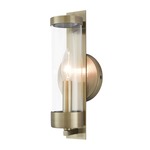Castleton Wall Sconce - Antique Brass / Clear