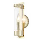 Castleton Wall Sconce - Polished Brass / Clear