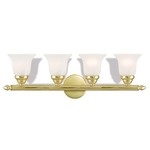 Neptune Bathroom Vanity Light - Polished Brass / Alabaster