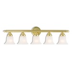 Neptune Bathroom Vanity Light - Polished Brass / Alabaster