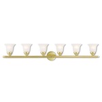 Neptune Bathroom Vanity Light - Polished Brass / Alabaster