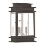 Princeton Outdoor Wall Sconce - Black / Clear