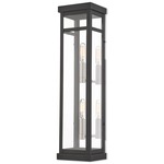 Hopewell Band Outdoor Wall Light - Black / Clear