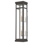 Hopewell Band Outdoor Wall Light - Bronze / Clear