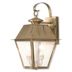 Mansfield Outdoor Wall Sconce - Antique Brass