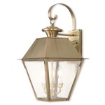 Mansfield Outdoor Wall Sconce - Antique Brass