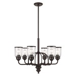 Lawrenceville Chandelier - Bronze / Clear Seeded