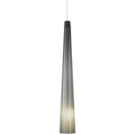 Zenith Monopoint Pendant - Chrome / Smoke