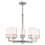 Harding Chandelier - Satin Opal White