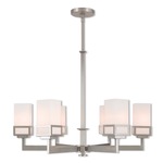 Harding Chandelier - Satin Opal White