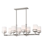 Harding Island Chandelier - Satin Opal White