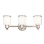 Middlebush Bathroom Vanity Light - Polished Nickel / Clear