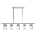 Harding Linear Chandelier - Clear Seeded