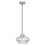 Signature 40607/31 Pendant - Brushed Nickel / Smoke