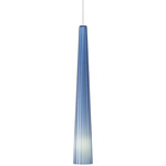 Zenith Monopoint Pendant - Chrome / Steel Blue