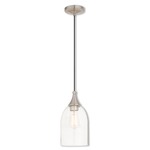 Signature 40608/32 Pendant - Brushed Nickel / Clear