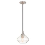 Signature 40610 Pendant - Brushed Nickel / Clear