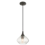 Signature 40610 Pendant - English Bronze / Clear