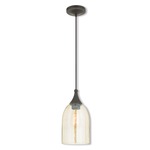 Signature 40608/32 Pendant - English Bronze / Champagne