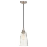 Signature 40637 Pendant - Brushed Nickel / Clear